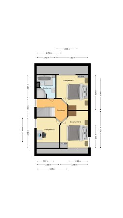 Plattegrond - Van Stolberglaan 2, 7681 GC Vroomshoop - Eerste verdieping.jpg